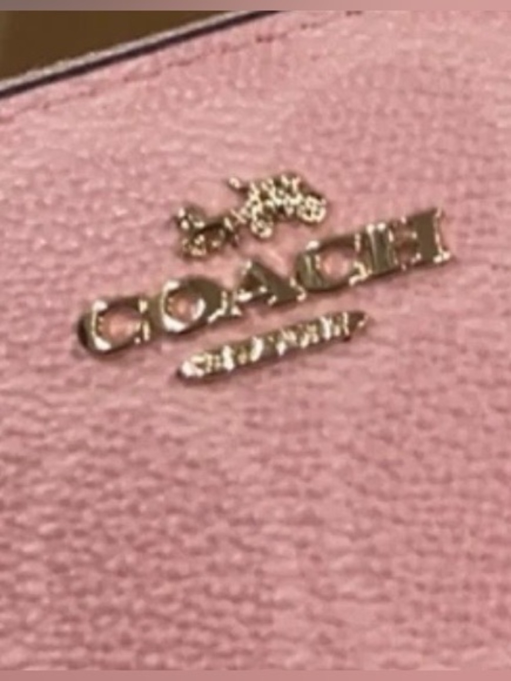 NWT Coach Long Zip Around Wallet in Powder Pink Signature Canvas - Picture 8 of 8